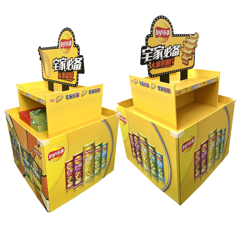 超市促銷紙堆頭